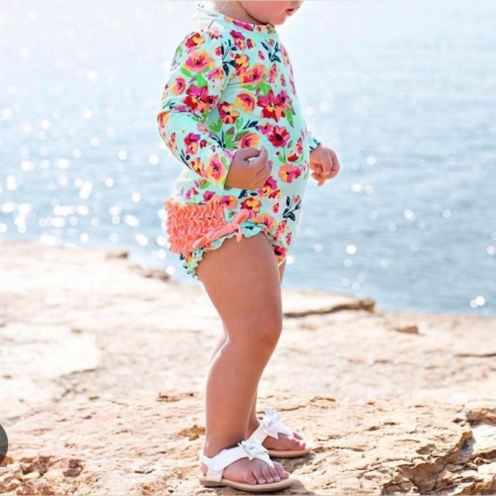 Ruffle Butts - Flower Swim